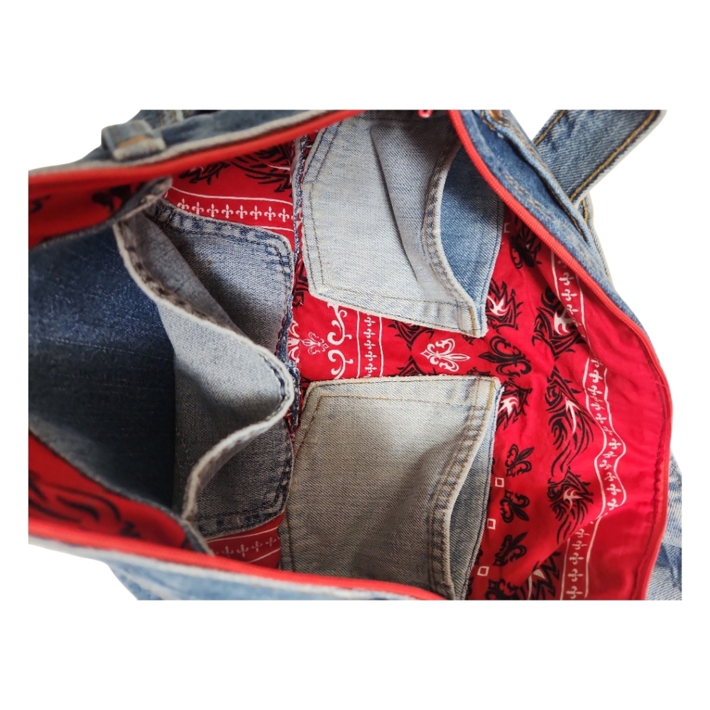 Vintage Wrangler & Levi’s Denim Hobo Bag Boho Western Country Y2K - Picture 3 of 8